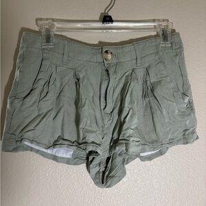 Stylish Olive Green Women's Shorts